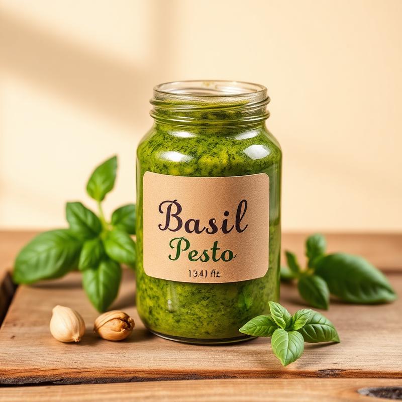 Pesto de albahaca ajo y nueces